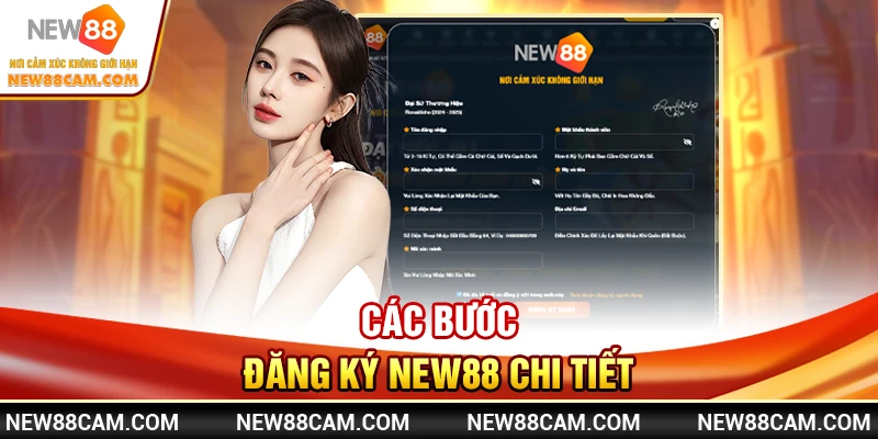 Các bước đăng ký New88 chi tiết