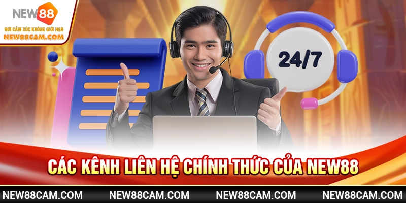 Các kênh liên hệ chính thức của New88